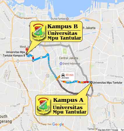 Lokasi Kampus Universitas Mpu Tantular Jakarta Programregulerpagi Nomor